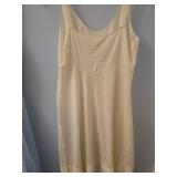 1950s Full Length Slip/nightgown Collection - White and Blue