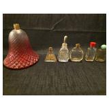 Collection of Miniature Glass Perfume Bottles