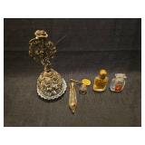 Glass Perfume Bottles Collection with Stand