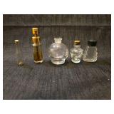 Collection of Small Glass Perfume Bottles