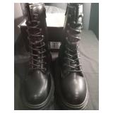 Demaha1 Black PU Platform Boots UK4/EU37/US6