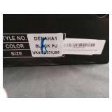 Demaha1 Black PU Platform Boots UK4/EU37/US6