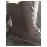 Skechers Messy1 Black Combat Boots