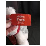 PetSmart Fate White Plush Dog with Red Bow
