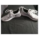 Adidas Cloudfoam Grey/White Knit Sneakers