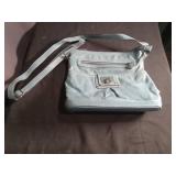 Rosetti Light Blue Handbag with Multiple Compartments