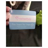 Rachael Hale Gray Plush Door Stopper with Safety  pet boots