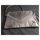 Decorative Laser Cut Leather Crossbody Bag