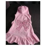 Simply Pets Pink Rhinestone Bow Dog Dress