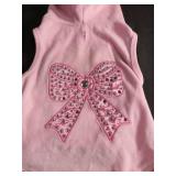 Simply Pets Pink Rhinestone Bow Dog Dress