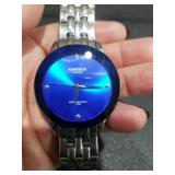 Armitron Diamond Watch with Blue Dial