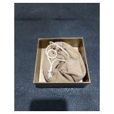 Heart Crystal Statement Necklace and Earring Set