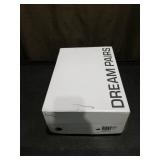 Dream Pairs Black Patent Loafers with Gold Hardware Size 8.5