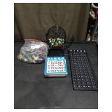 Complete Bingo Set with Cage and Markers