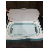 Professional Nail Sterilizer Box|for Phone, Jewerly, Watch and Manicure Tool,Compact & Portable Sterilization Case with Essential Oil Diffuser, USB Sterilizating Box Includes Microfiber Cloth