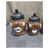 Coffee Theme Ceramic Canister Set