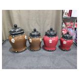 Coffee Theme Ceramic Canister Set