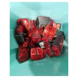 Lot of Red Square Trailer Tail Light
