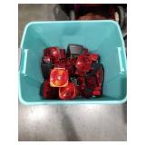 Lot of Red Square Trailer Tail Light