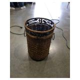 Decorative Woven Rattan Waste Basket