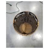 Decorative Woven Rattan Waste Basket