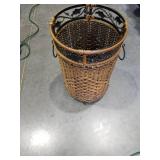 Decorative Woven Rattan Waste Basket