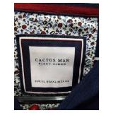 Striped Navy Button Down Long Sleeve Shirt Men