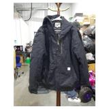 Black Canvas Work Jacket Size Large