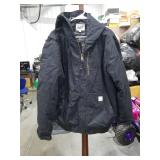 Black Canvas Work Jacket Size Large
