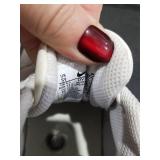 Nike Court Vision Low White Green Sneakers Size 5Y