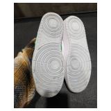 Nike Court Vision Low White Green Sneakers Size 5Y
