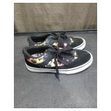 Youth Airwalk Sneakers Black/Orange/Yellow Palm Tree Design Size 5