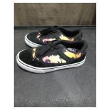 Youth Airwalk Sneakers Black/Orange/Yellow Palm Tree Design Size 5