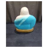 Turquoise and Gold Lucky Buddha Statue