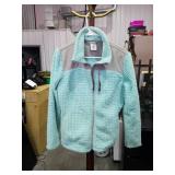 Magellan Outdoors Plush Textured Mint Zip-Up Jacket Size Large
