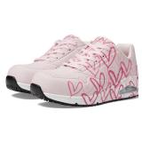 SKECHERS Work JGoldcrown Uno SR Comp Toe (Light Pink) Women