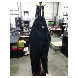 Carhartt Black Duck Bib Overalls Size 48 x 32