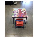 Spider-Man Marvel Kids Folding Table and Chair Set