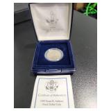 1999 Susan B. Anthony Proof Dollar with Box and COA