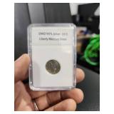 1942 90% Silver Liberty Mercury Dime