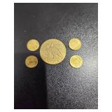 Gold-Colored Commemorative Coin Set
