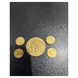 Gold-Colored Commemorative Coin Set