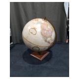 12-inch World Globe with Wooden Base