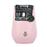 TAL Double Wall Insulated Stainless Steel Wine Tumbler 12oz  Pink