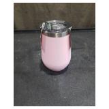TAL Double Wall Insulated Stainless Steel Wine Tumbler 12oz  Pink