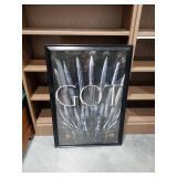 Framed Gothic Abstract Art Poster