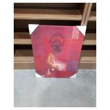 Red Leopard Wall Art Print