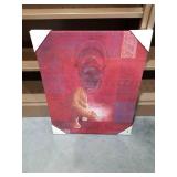 Red Leopard Wall Art Print