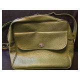 Olive Green Leather Crossbody Bag