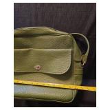 Olive Green Leather Crossbody Bag